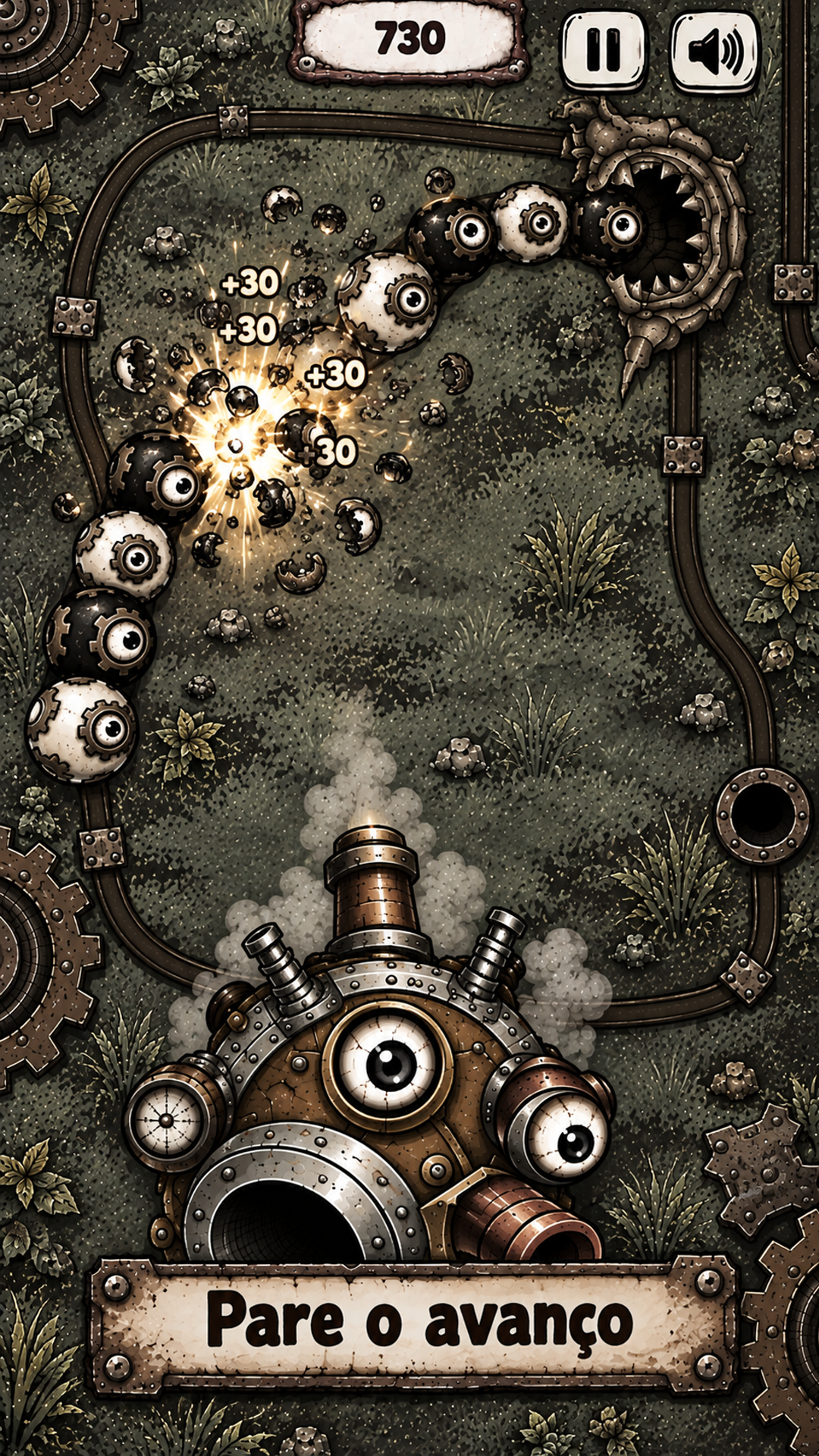 Captura de tela 3 de Zuma: Steampunk Shooter